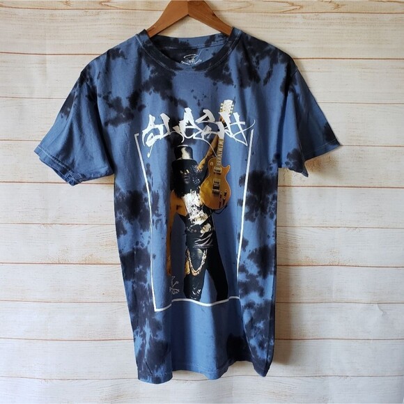 Snakepit Slash Guitar 100% Cotton Unisex  Short Sleeve Tie Dye Tee Rock Band - Picture 1 of 6